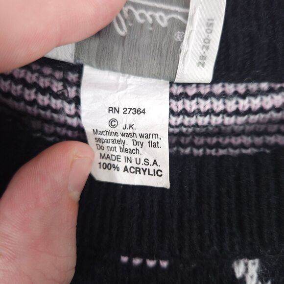 Vintage Alicia Womens Medium Floral Long Sleeve Pullover Sweater Made in USA - Picture 4 of 7